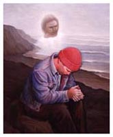 Painting of Man in Prayer